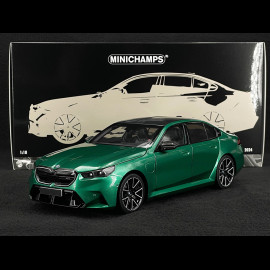 BMW M5 2024 Green Metallic 1/18 Minichamps 110023800