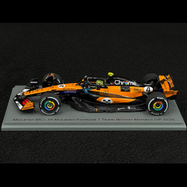 Lando Norris McLaren MCL39 n° 4 Sieger GP Monaco 2025 F1 mit Pit Board 1/43 Spark S9622