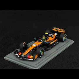 Lando Norris McLaren MCL39 n° 4 Winner Monaco GP 2025 F1 with Pit Board 1/43 Spark S9622