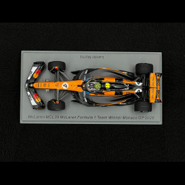 Lando Norris McLaren MCL39 n° 4 Winner Monaco GP 2025 F1 with Pit Board 1/43 Spark S9622