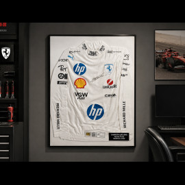 SELTEN : Charles Leclerc T-Shirt - Getragen und signiert beim Monaco GP 2025 – Offizielles Einzelstück gerahmt