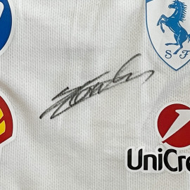 RARE : Charles Leclerc T-shirt Worn and Signed Monaco GP 2025 - Official Single Model framed