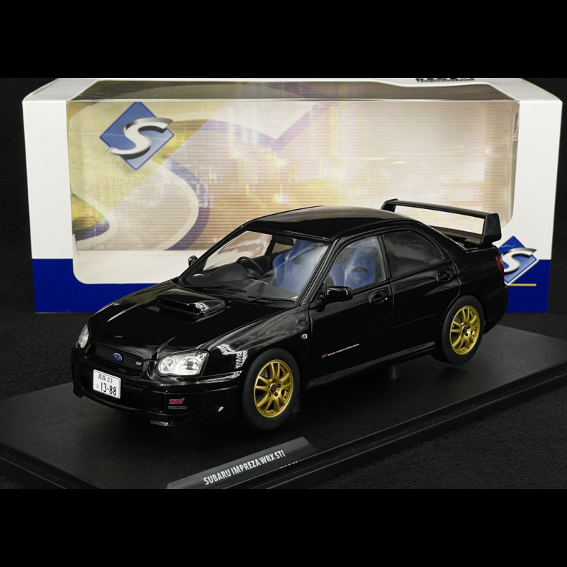 Subaru Impreza WRX STI 2004 Java Schwarze Perle 1/18 Solido S1812305