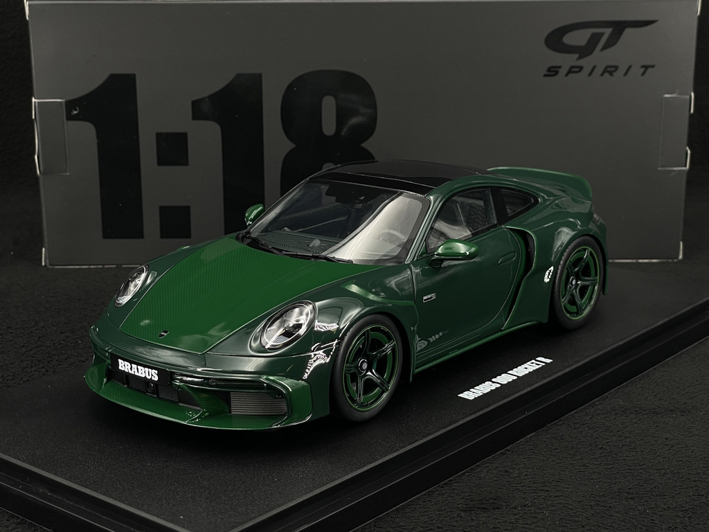 Porsche 911 Turbo S Brabus 900 Rocket-R 2024 Mean Green 1/18 GT