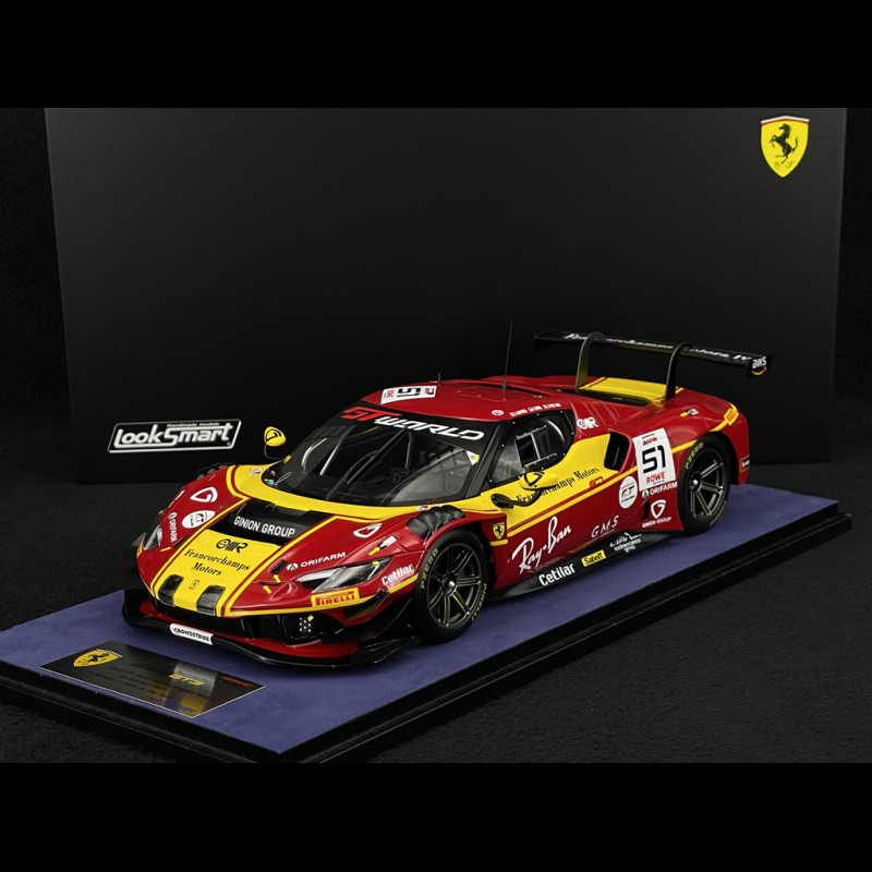 Ferrari 296 GT3 n° 51 3rd 24h Spa 2025 1/18 Looksmart LS18RC038