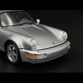 Porsche 911 Type 964 Turbo 3.6 1993 Silver Grey RS Selection x Spark 1/18 18RSF015