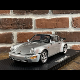 Porsche 911 Type 964 Turbo 3.6 1993 Silver Grey RS Selection x Spark 1/18 18RSF015