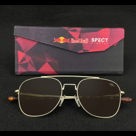 Red Bull Sunglasses X Spect Eyewear Gold Frame / Polarized Green Lenses LIGHTNING-001