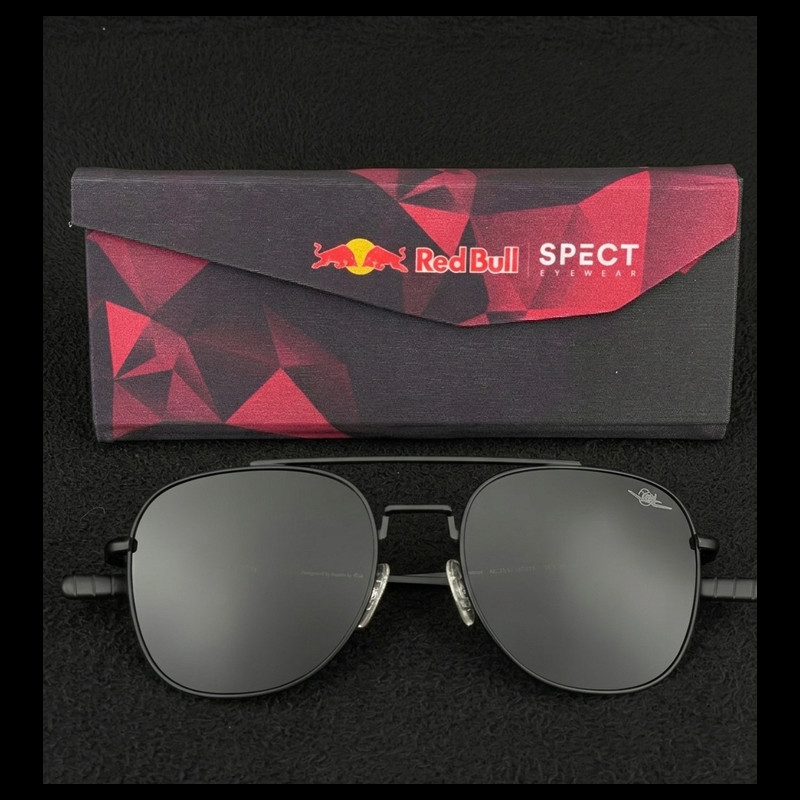 Red Bull Sonnenbrille X Spect Eyewear Mattschwarzer Rahmen / Schwarze Polarisierte Gläser LIGHTNING-004