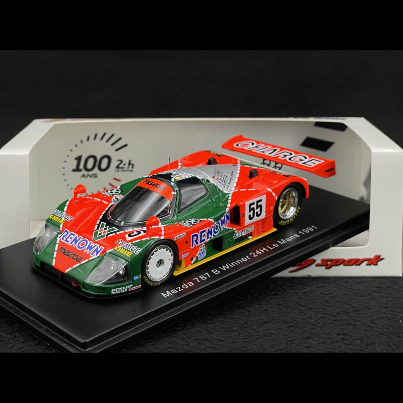 Mazda 787B n° 55 Winner 24h Le Mans 1991 1/43 Spark 43LM91