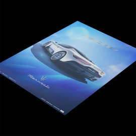 Maserati Poster MC20 Rear View Blue / White 920029612