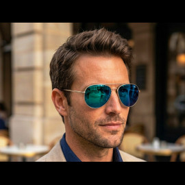 Red Bull Sunglasses X Spect Eyewear Silver Frame / Blue Polarized Lenses CORSAIR-002