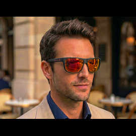 Red Bull Sonnenbrille X Spect Eyewear Matt Schwarz / Polarisierte Orange Gläser LOOM-001