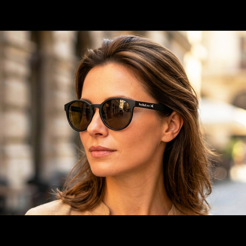 Red Bull Sonnenbrille X Spect Eyewear Matt Schwarz / Polarisierte Orange Gläser LACE-001