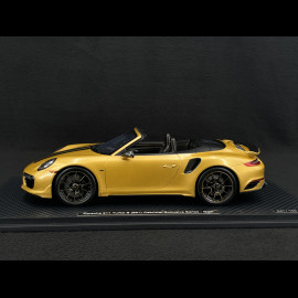 Porsche 911 Turbo S Typ 991 Exclusive Series Cabriolet 2017 Metallic Gelbgold  RS Selection x Spark 1/18 18RSF004