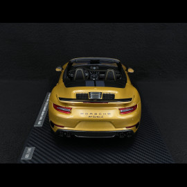 Porsche 911 Turbo S Typ 991 Exclusive Series Cabriolet 2017 Metallic Gelbgold  RS Selection x Spark 1/18 18RSF004