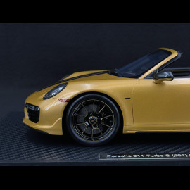 Porsche 911 Turbo S Typ 991 Exclusive Series Cabriolet 2017 Metallic Gelbgold  RS Selection x Spark 1/18 18RSF004