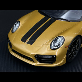 Porsche 911 Turbo S Typ 991 Exclusive Series Cabriolet 2017 Metallic Gelbgold  RS Selection x Spark 1/18 18RSF004