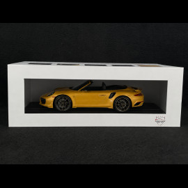 Porsche 911 Turbo S Typ 991 Exclusive Series Cabriolet 2017 Metallic Gelbgold  RS Selection x Spark 1/18 18RSF004
