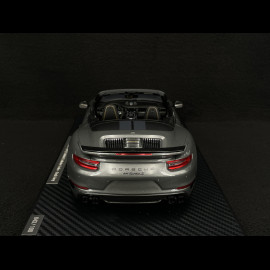 Porsche 911 Turbo S Typ 991 Exclusive Series Cabriolet 2017 Metallic Achatgrau RS Selection x Spark 1/18 18RSF005