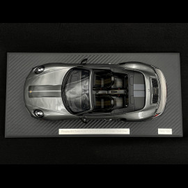 Porsche 911 Turbo S Type 991 Exclusive Series Cabriolet 2017 Agate Metallic Grey RS Selection x Spark 1/18 18RSF005