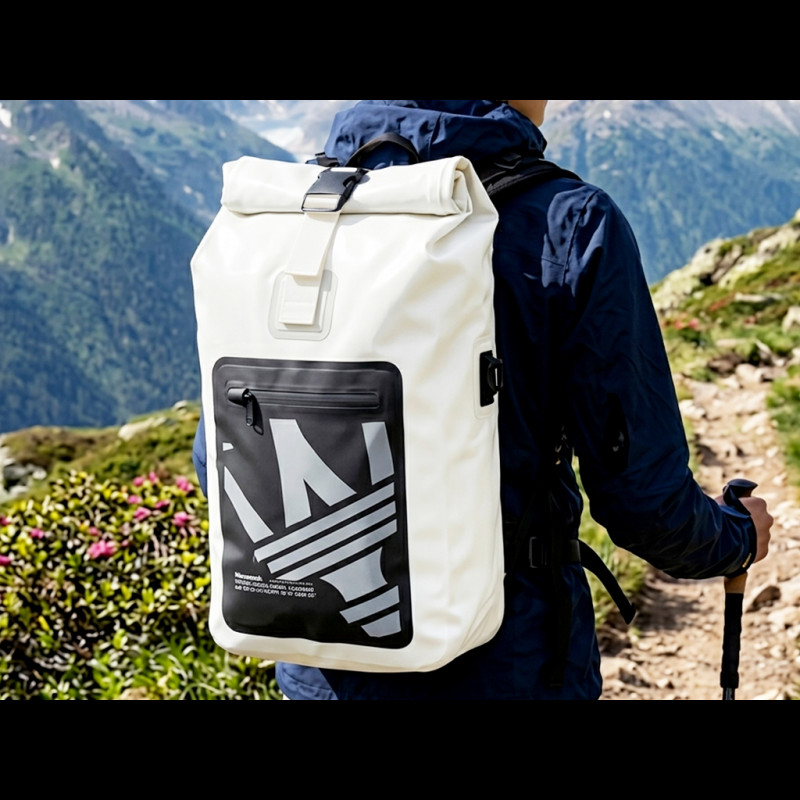 Maserati Rucksack Hybrid Weiß / Schwarz