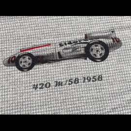 Maserati Scarf Classic 1914 Made in Italy Grey / White 920018040