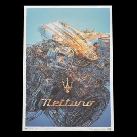 Maserati Poster MC20 Nettuno Motor Live Audacious 01000828