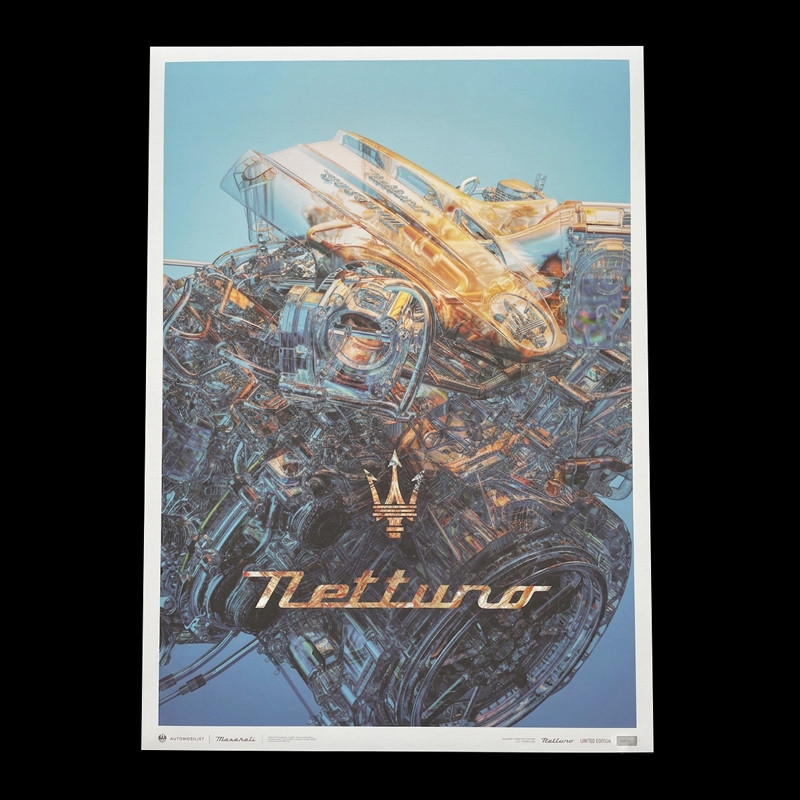 Maserati Poster MC20 Nettuno Motor Live Audacious 01000828