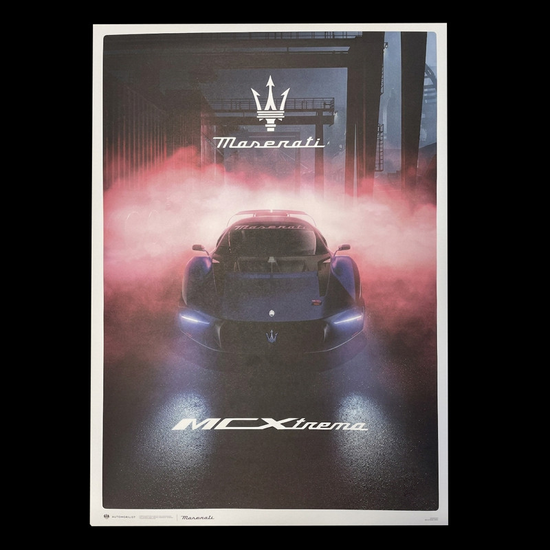 Maserati Poster MCXtrema 2024 Blue / Pink 920033323