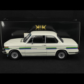 BMW 2002 Alpina SERIE 2 1974 Weiß mit blau/grünen Streifen 1/12 KK-Scale KKDC120104