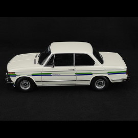 BMW 2002 Alpina SERIE 2 1974 Weiß mit blau/grünen Streifen 1/12 KK-Scale KKDC120104