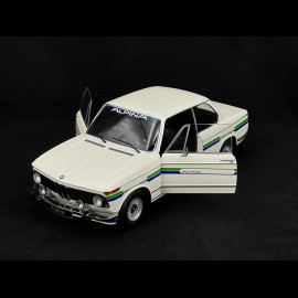 BMW 2002 Alpina SERIE 2 1974 Weiß mit blau/grünen Streifen 1/12 KK-Scale KKDC120104