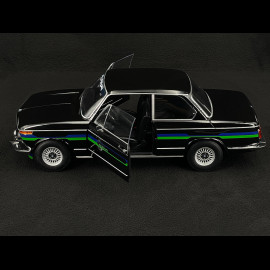 BMW 2002 Alpina SERIE 2 1974 Schwarz mit blau/grünen Streifen 1/12 KK-Scale KKDC120105