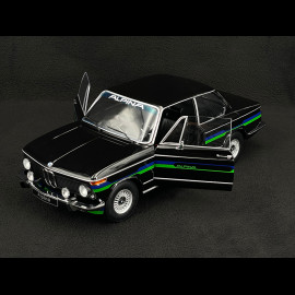BMW 2002 Alpina SERIE 2 1974 Schwarz mit blau/grünen Streifen 1/12 KK-Scale KKDC120105