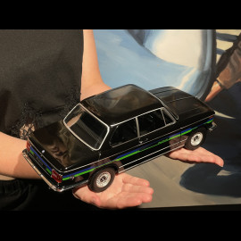 BMW 2002 Alpina SERIE 2 1974 Black with Blue/Green Stripes 1/12 KK-Scale KKDC120105