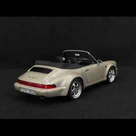 Porsche 911 Carrera 2 Typ 964 Turbo Look Cabriolet 1992 Zermatt Silber Metallic 1/18 Norev 187140