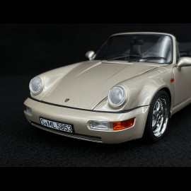 Porsche 911 Carrera 2 Typ 964 Turbo Look Cabriolet 1992 Zermatt Silber Metallic 1/18 Norev 187140