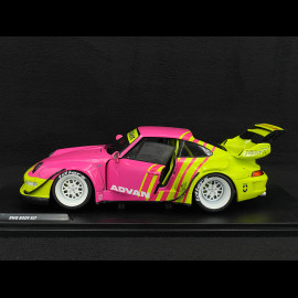 Porsche 911 RWB BodyKit Advan 2024 Rosa / Gelb 1/18 Solido S1808510