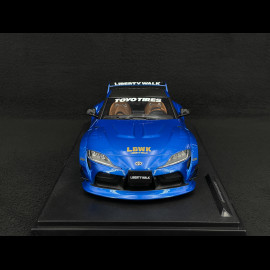 Toyota GR Supra Liberty Walk 2025 Metallic Blue 1/18 Solido S1815503