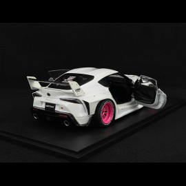 Toyota GR Supra Liberty Walk 2025 White/Pink 1/18 Solido S1815502