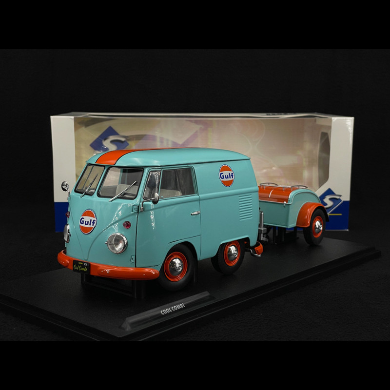 Volkswagen Gulf T1 Van Cool Combi Oil Tribute 2024 Rose / Jaune 1/18 Solido S1810908