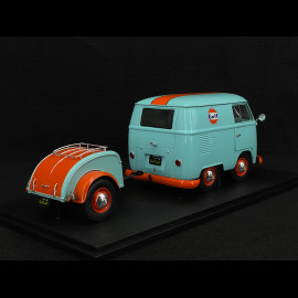 Volkswagen Gulf T1 Van Cool Combi Oil Tribute 2024 Rose / Jaune 1/18 Solido S1810908