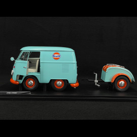 Volkswagen Gulf T1 Van Cool Combi Oil Tribute 2024 Rose / Jaune 1/18 Solido S1810908