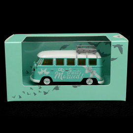 Volkswagen Combi T2 Camper 1967 Frisch Verheiratet Blau / Weiß 1/43 Corgi Toys CRG-CC02737