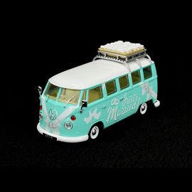 Volkswagen Combi T2 Camper 1967 Frisch Verheiratet Blau / Weiß 1/43 Corgi Toys CRG-CC02737
