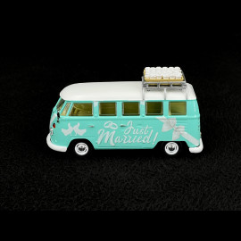 Volkswagen Combi T2 Camper 1967 Frisch Verheiratet Blau / Weiß 1/43 Corgi Toys CRG-CC02737