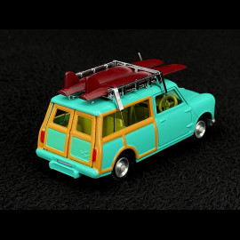 Mini Countryman 1965 with Roof Racks and Surfboard Turquoise Blue 1/42 Corgi Toys CD54321014