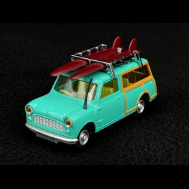 Mini Countryman 1965 mit Dachträger und Surfbrett Türkisblau 1/42 Corgi Toys CD54321014