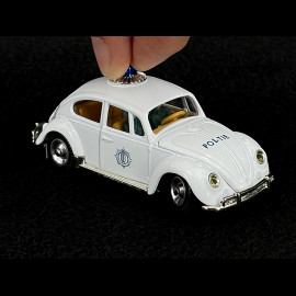 Volkswagen Beetle European Police Car Dutch Version White 1/44 Corgi Toys CD54321060